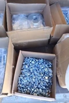 Болт оцинкованный М10х25 DIN 6921 кл.пр.10.9; Шайба плоская увеличенная оцинкованная М36 (39 мм) DIN 9021